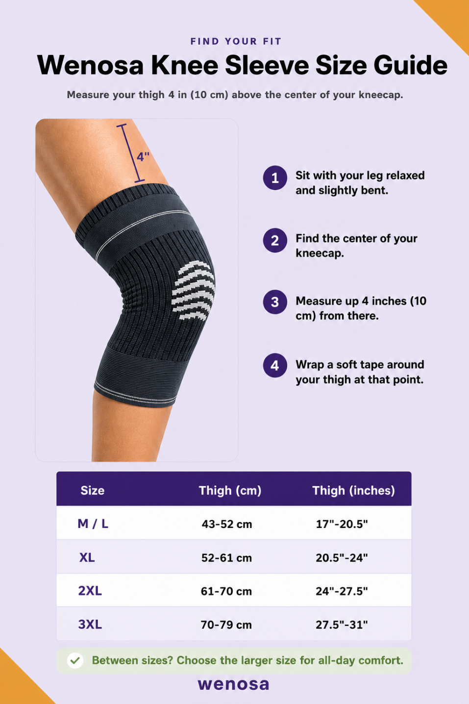 Wenosa All-Day Mobility Knee Sleeve